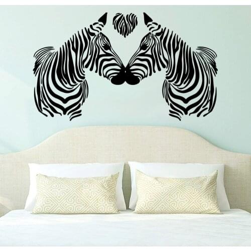 Removable Zebra Wallpaper Home Decor Wall Sticker For Bedroom Room Vinyl Stickers Kids Room Wall Decals Mural