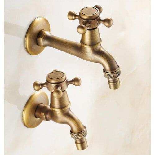 Antique brass finished total brass Garden Faucet Bibcock washing machine faucet outdoor faucet for Garden