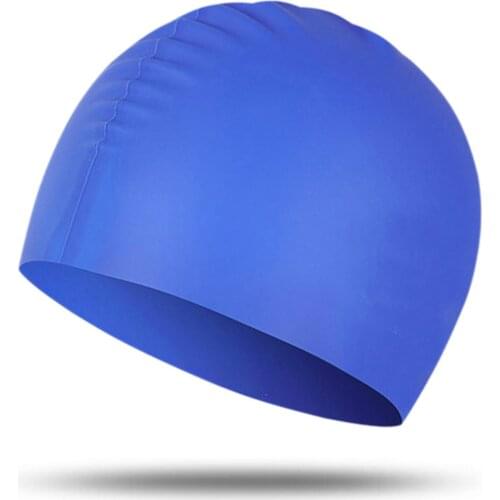 Comfortable Non-Slip Silicone Swimming Cap Bathing Cap to Keep Your Hair Dry For Swimming Beach &T8