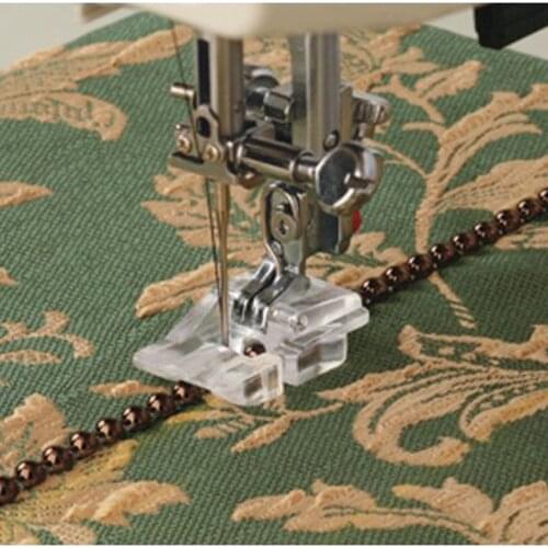 Beading Foot Narrow Groove For Janome MC9900,MC12000,15000 9mm Max.Stitch Width Machines 202097006