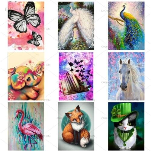Vintage Home Decor Diamond Painting Wolf Horse Diamond Embroidery Animals Picture Diamond Rhinestone Art Decoration