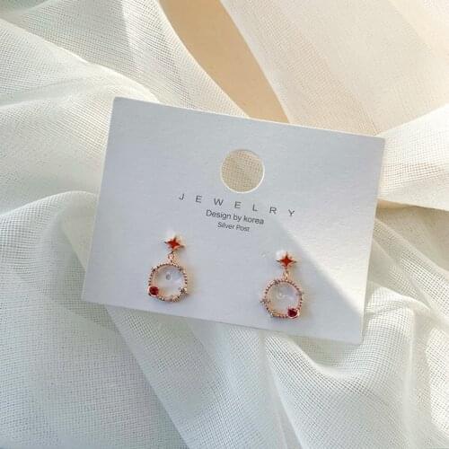 2020 New Metal Vintage Round Women Dangle Earrings Small Star Earrings Korean Fashion Small Female Elegant Earrings