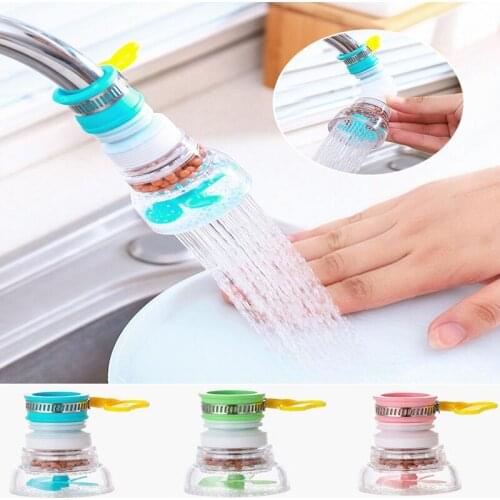 Rotation Kitchen Faucet Spouts Sprayers PVC Shower Tap Water Filter Purifier Nozzle Filter Water Saver For Household Kitchen