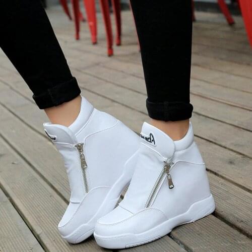 New winter fashion Boots wedges shoes Woman Crystal platform Shoes Woman Sneakers Woman Casual Platform high heels women boot