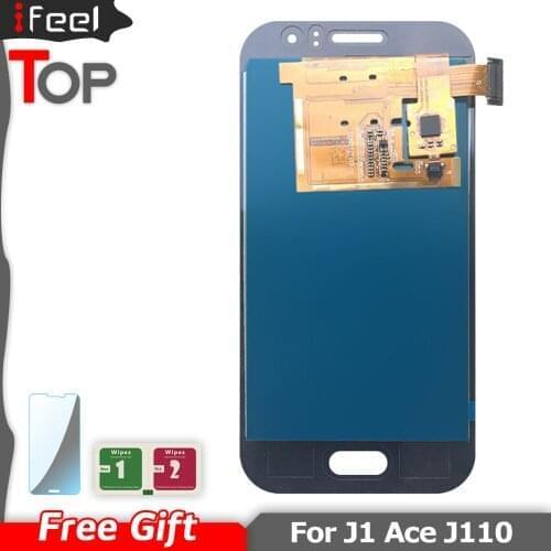 Adjust Brightness LCD For Samsung Galaxy J1 Ace J110 SM-J110F J110H LCD Display Touch Screen Digitizer Assembly Replacement