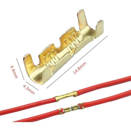 100pcs 453 U-shaped terminal tab cold inserts connectors cold terminal small teeth fascia terminal,0.3-1.5mm2