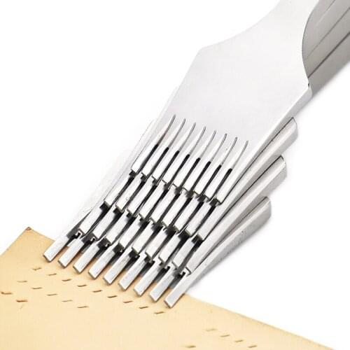 2.7/3.0/3.38/3.85mm Leather Hole Punching, High Quality Steel Chisels, DIY Leathercraft Sewing Stitching Line Making Tools