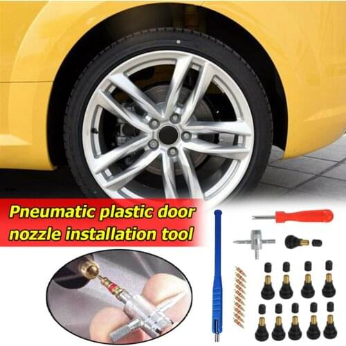 23pcs 4 Way Tire Repair Tool Kit +Valve Stem +Core Remover +Stem Puller Brand New High Quality