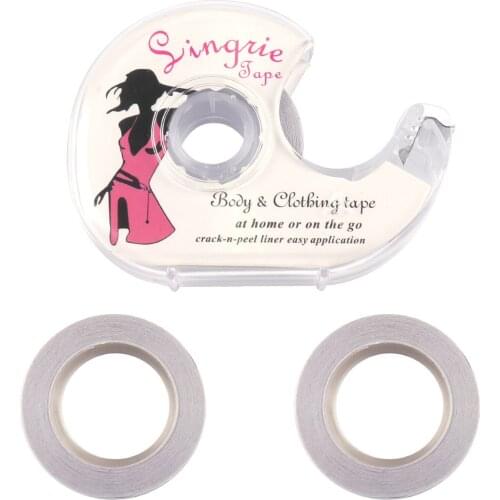 3 Roll Yards Super WHITE Tape Double-Sided Of Double Sided Tape Tapes Bra Adhesive With Two Rolls And Dispenser