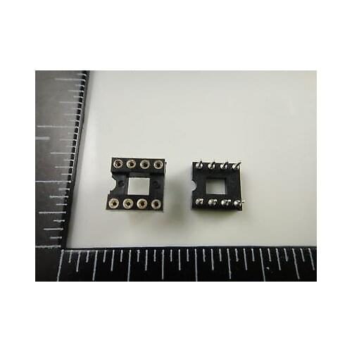 50pcs 8 Pin 2.54mm DIP SIP Round IC Sockets Adaptor Solder Type