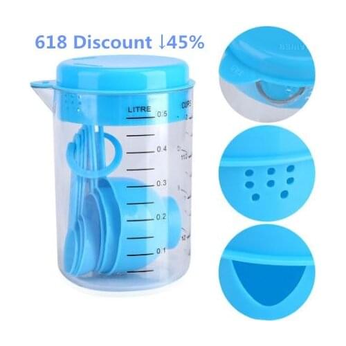 500ml PVC Heat-resisting Glass Measuring Cup Milk Scale Microwave Measure Jug Measuring Cups Kitchen Toolsбутылка для воды