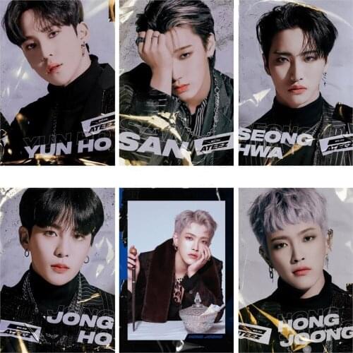 5d Diy Square/round Diamond Painting Ateez Member Kpop Poster Cross Stitch Diamond Embroidery Pattern Rhinestone Home Decoration