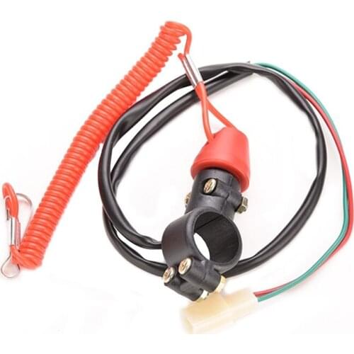 Emergency Kill Stop Knop Motorfiets Dirt Pit Buitenboordmotor Schakelaar Push