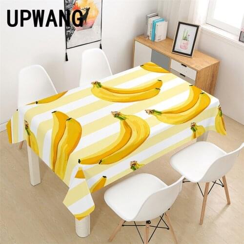 Banana Fruit Tablecloth 3D Printed Table Cover Rectangular Tablecloth Wedding Birthday Party Kitchen Home Decor