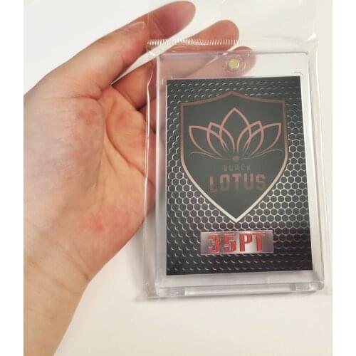 Black Lotus Brand 35PT Protection UV Ultra Clear Card Bricks Storage Holder Top Loaders Trading Cards Sports Football Protector