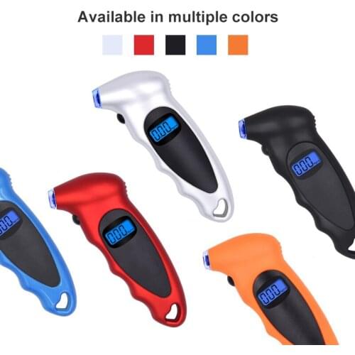 Bike Tire Pressure Gauge Backlight High-Precision LCD Display Digital Tire Pressure Monitoring Car Monitor Air Pressure Gauge