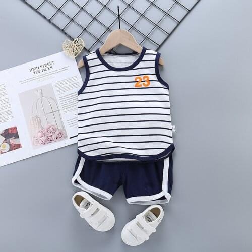 0-5Y toddler boys clothing set kid Baby Boy Summer Clothes Sets for girls 2Pcs casual sport outfit children Clothes Suit