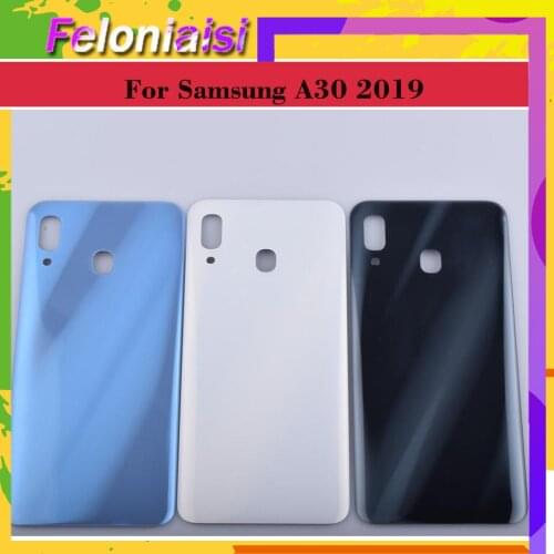 For Samsung Galaxy A30 A305 A305F SM-A305F Housing Battery Door Rear Back Glass Cover Case Chassis Shell A30 2019