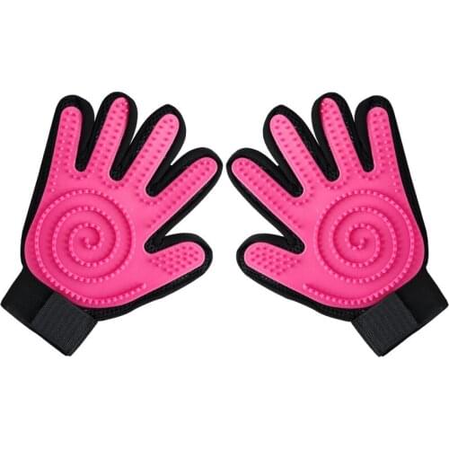 Fashion Rubber Pet Bath Brush Environmental Protection Silicone Glove for Pet Massage Pet Grooming Glove Dogs Cats Pet supplies
