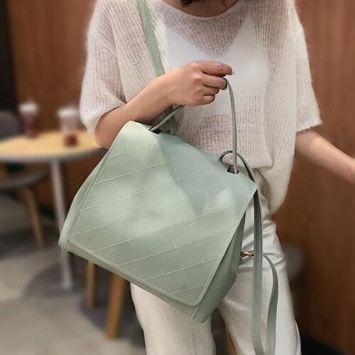 Fashion Leather Backpack Female Women School Bag Backpack for Teenger Girl Shoulder Bags Casual Sac A main Multifunction Bagpack