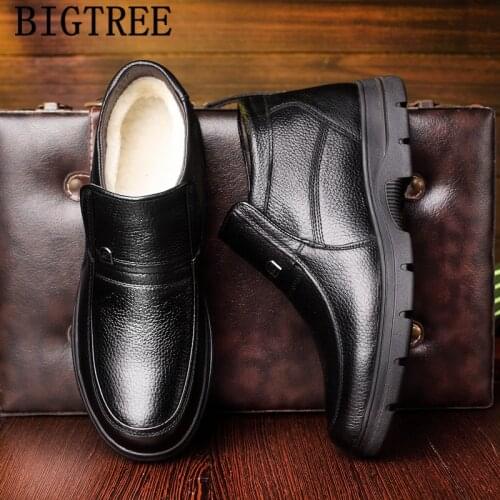 2020 Genuine Leather Boots Men Winter Shoes Men Snow Boots For Man Woterproof Botas Cuero Genuino Hombre Chaussures Homme Hiver