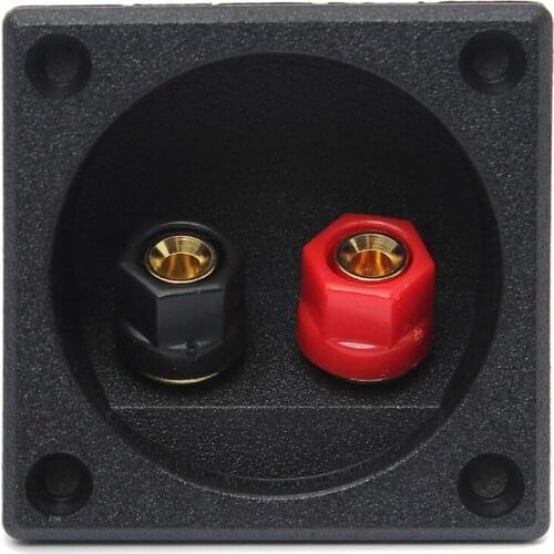 New Square Board Binding Post Speaker Box Terminal Cup Wire Cable Box Connector