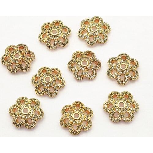 New arrival! 12x13mm 50pcs Cubic Zirconia Base spacers for Handmade Necklace Earring DIY Parts Jewelry Findings & Components