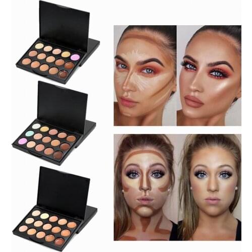 Concealer Palette 15 Colors Foundation Facial Cream Palettes Cosmetic Contouring Makeup