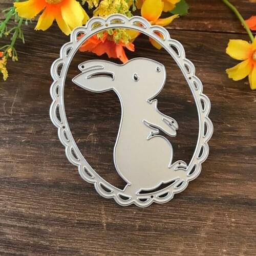 Easter Rabbit Metal Cutting Dies Stencil Scrapbooking DIY Album Stamp Paper Card H58C