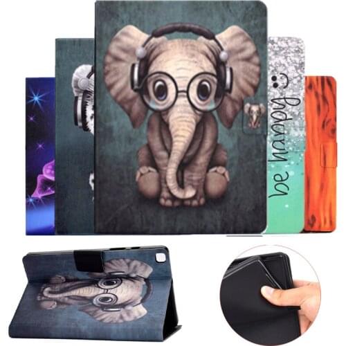 Anti-slip strip For Samsung Galaxy Tab A7 Lite T220 SM-T225 8.7 Cases Cartoon Leather Cover for Samsung Tab A7 Lite Tablet Cover