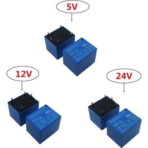 50PCS/lot Relay SRD-05VDC-SL-C SRD-12VDC-SL-C SRD-24VDC-SL-C 5V 12V 24V 10A 250VAC 5PIN High quality