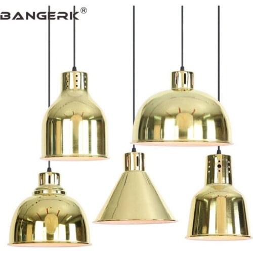 Loft Style Gold Iron Modern Pendant Light LED Lamp Home Decor Nordic Design Dining Room Hanging Lamps Pendant Lighting Fixture