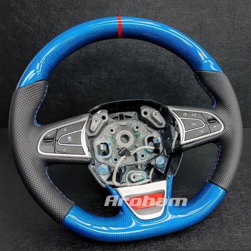 High Quality Carbon Fiber Car Steering Wheel For Renault Scenic 1 2 3 4 Grand Scenic Megane Auto Accessories