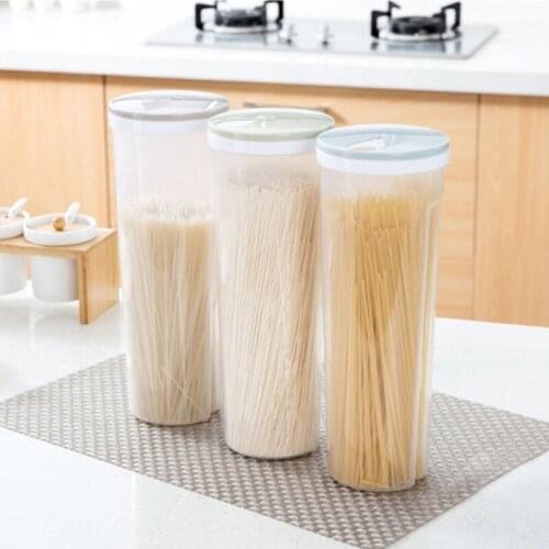High Quality New Cylinder Shaped Noodle Container Spaghetti Canister Cereal Crisper Grains Box Nov2