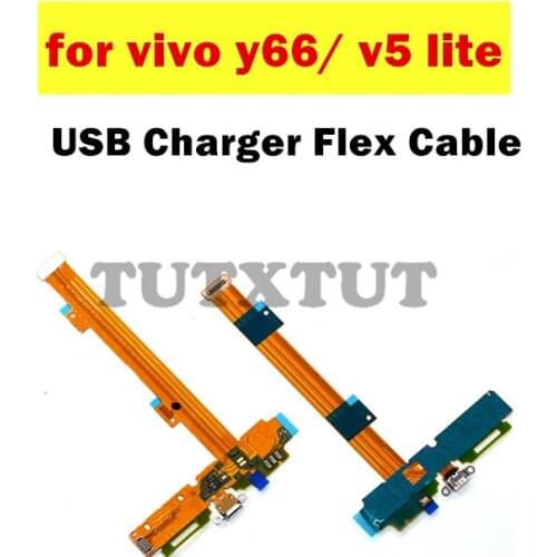 For Vivo Y66/ V5 lite USB Charger Dock Connect Earphone Jack Connecting Charging Flex Cable Repair Spare Parts Test