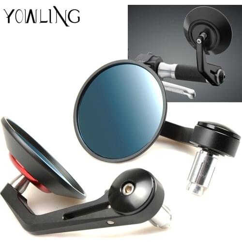 Universal 7/8"" 22mm handle bar Motorcycle bar end mirror Motorcycle Mirror For MV BRutale 675 800/RR SUZUKI TRIUMPH SCRAMBLER