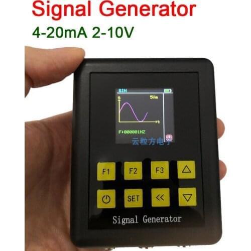 LCD display Adjustable PWM Pulse Sine Wave Current Voltage Analog Simulator 2-10V 4-20mA Handheld signal generator Sources