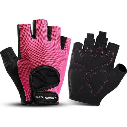 1 Pair Summer Half-finger Sports Gloves Prevent Sliding Outdoor sports Fitness Gloves Bicycle Riding Gloves