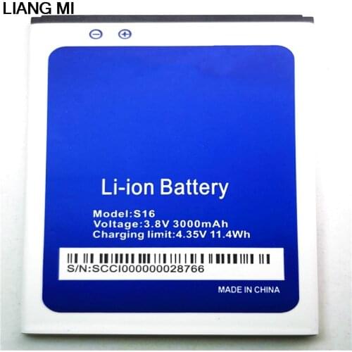 100% Original S16 Battery 3000mAh Replacement 5.5inch HOMTOM S16 Mobile Phone Battery with phone stander
