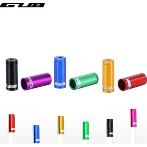GUB 2pcs Aluminium Bicycle Shift Brake Cable Caps 4mm 5mm MTB Road Bike Cable Tube End Tip Cap for Bicycle Shifting Bike Brake