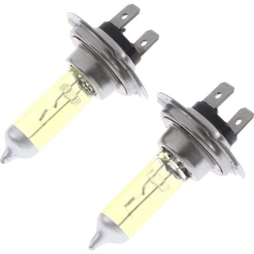 2 Pcs Car Super Bright H7 Xenon Halogen Front Headlight Light Bulbs Lamp 12V High Power Car Headlights Lamp Car Light