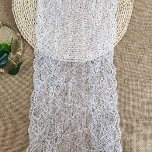 20CM wide stretch hot style lace decorative African lace fabric white lace sewing underwear lace E1419