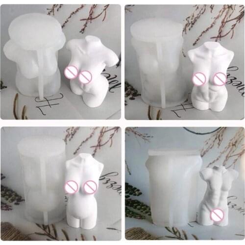 3D Art Body Candle Crystal Epoxy Resin Mold Human Aromatherapy Plaster Wax Silicone Mould DIY Crafts Decor Making Tool
