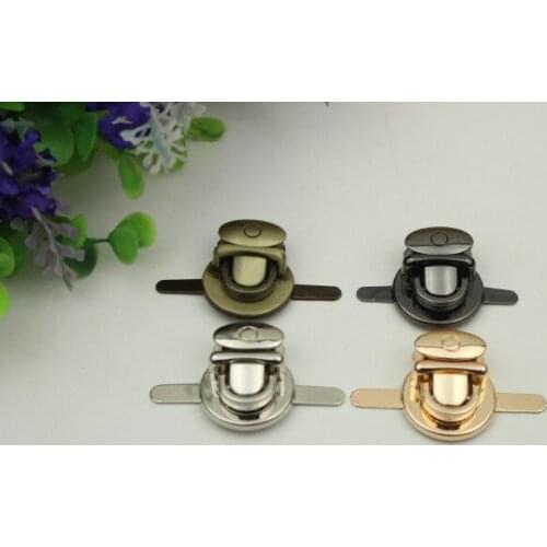 5pcs/lot Small bag latch / hardware lock handbags hardware accessories duck tongue lock metal twist lock switch lock buckle