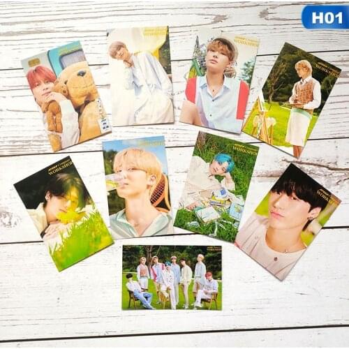 9Pcs/Set Kpop ATEEZ 2021 SEASONS GREETINGS Postcard Photo Card ATEEZ KPOP Lomo Cards New Arrival