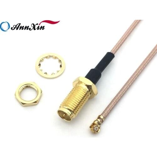 ANNXIN Cable Can Accept Private Customization 10 CM UFL IPX IPEX TO RP SMA Female Crimp Jack Antenna Wifi Pigtail Cable RG178