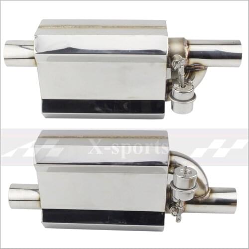 Car exhaust pipe Vacuum pump Variable Valve Mufflers Remote control Stainless steel Universal ID 51mm 63mm 76mm diamond newest