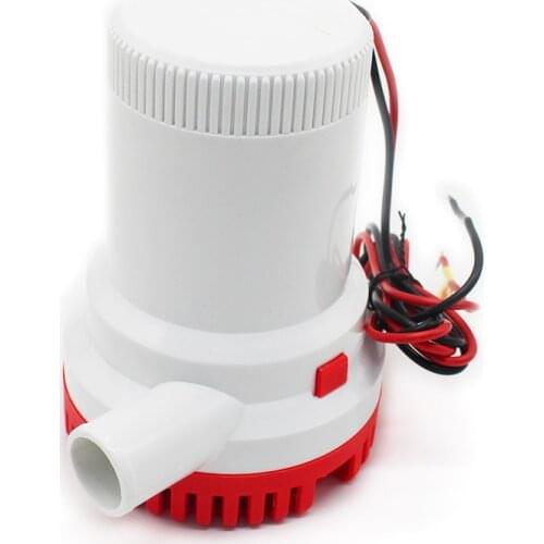 Large flow dc 12v 24v bilge pump 1500GPH electric water pump for boats accessories marin,submersible boat water pump 12 24 v