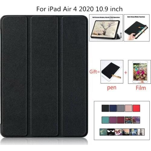 For iPad Air 2020 Case 10.9 inch Folding PU Leather Stand Protective Tablet Cover For Funda iPad Air 4 Case Coque 2020