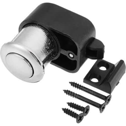 Zinc Alloy Door Knob Lock Button Push Latch For Car RV Drawer Caravan Furniture Cabinet